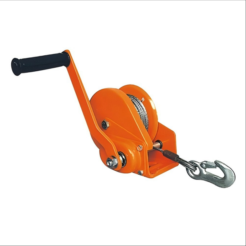 Hand-operated winch
