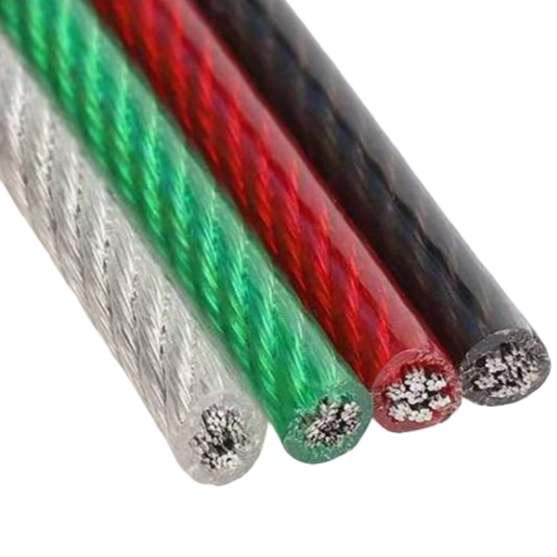Coated steel wire rope